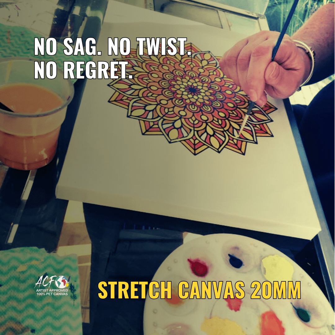 Stretch Canvas – 20mm Deep PET Canvas with New Coating - Art Canvas Factory