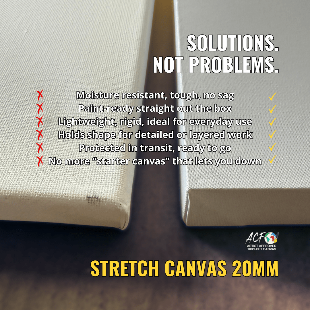 Stretch Canvas – 20mm Deep PET Canvas with New Coating - Art Canvas Factory